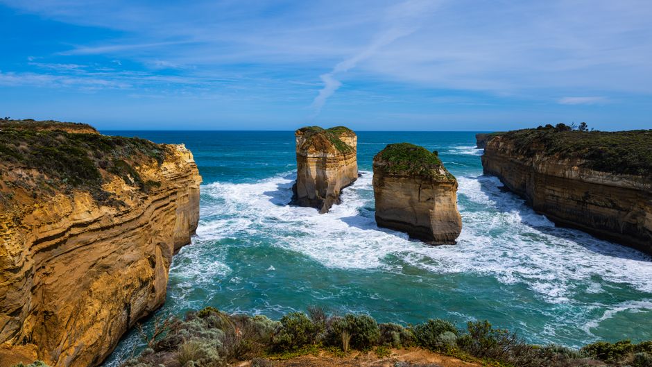 Breathtaking coastal view of The Twelve Apostles in Victoria, Australia.